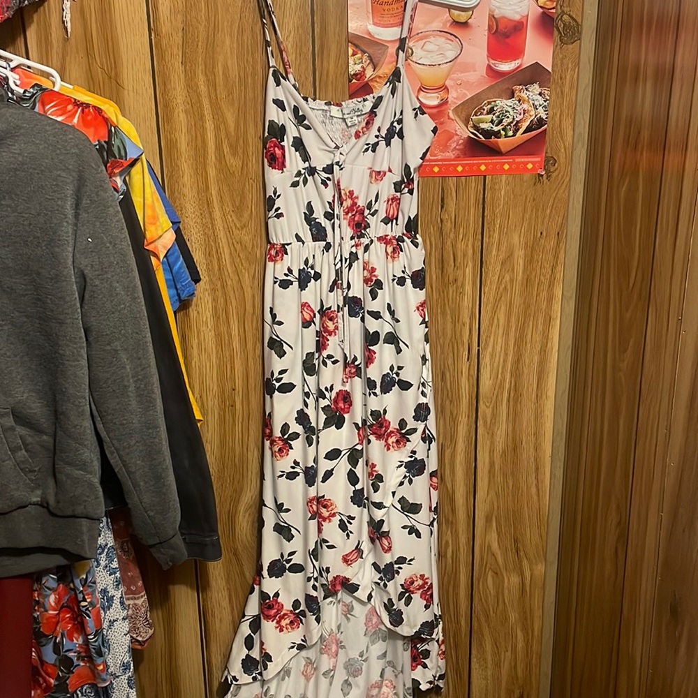 White flower dress